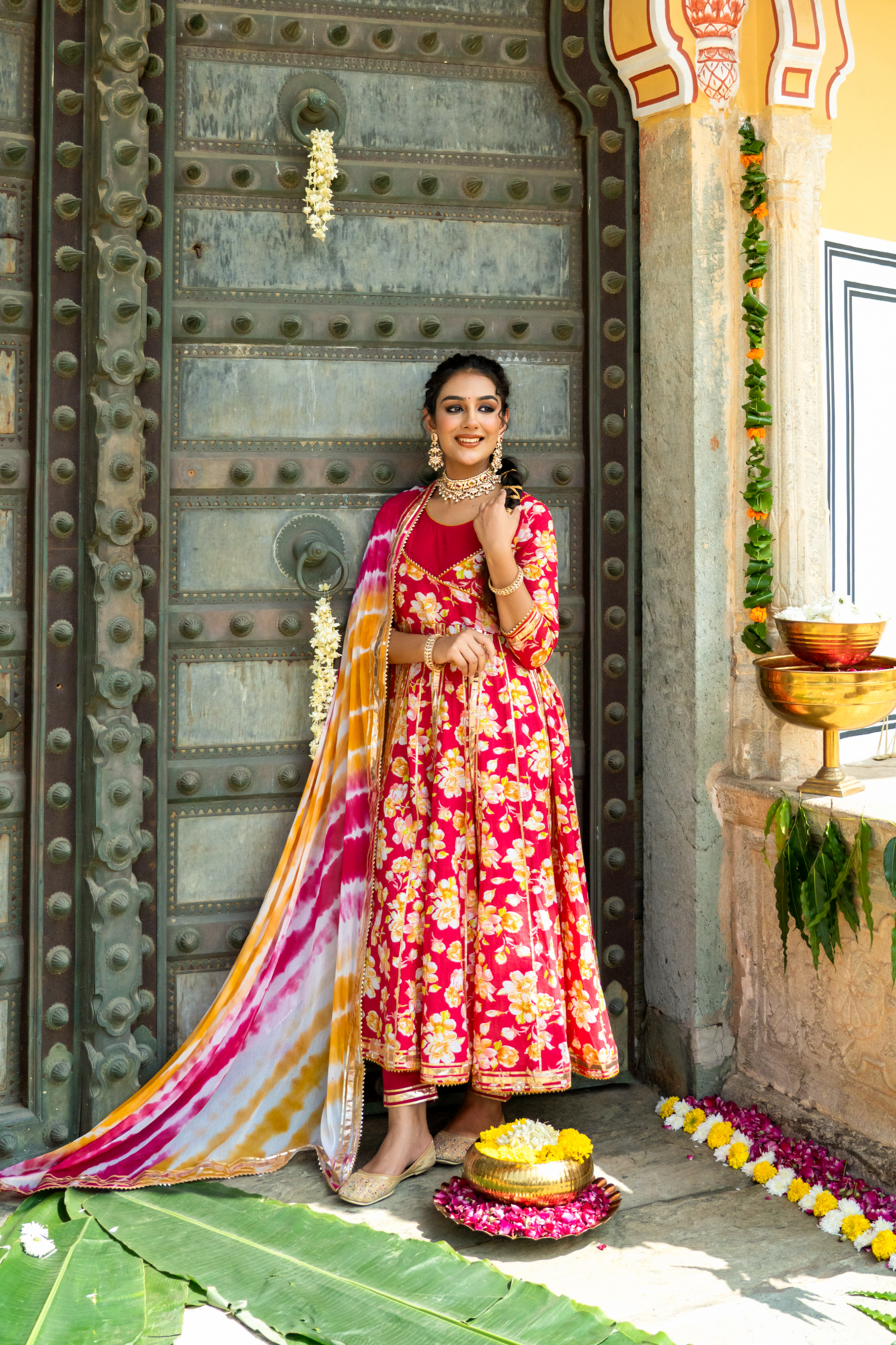 RANI FLORAL DREAM ANARKALI SET
