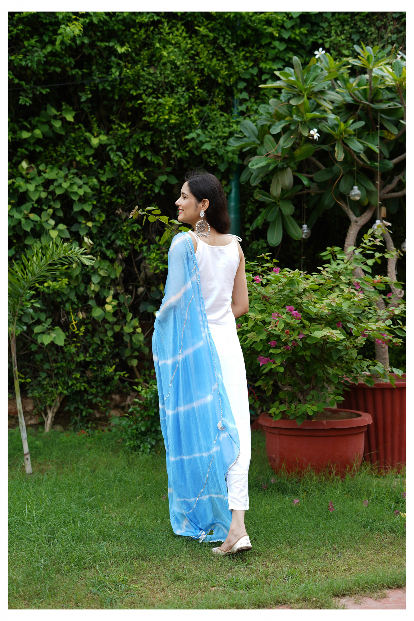 WHITE SOLID CASUAL KURTA SET