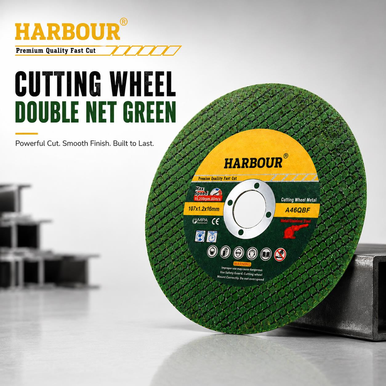 4 Cutting Wheel Heavy Duty Double Net