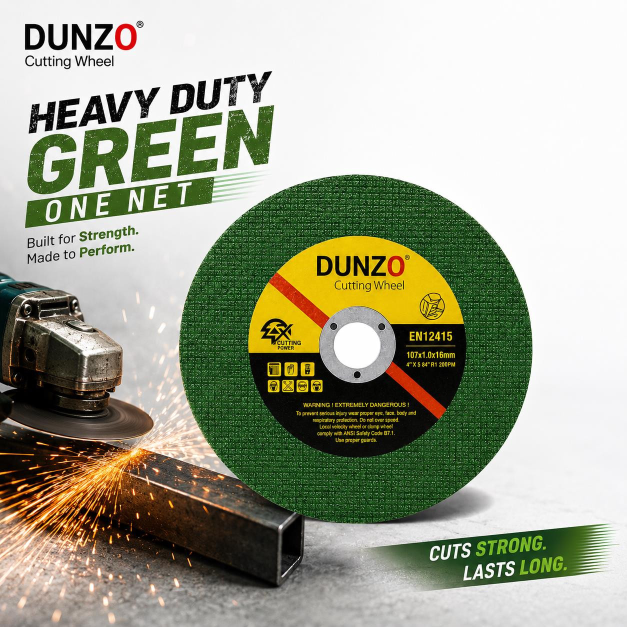 4 Cutting Wheel Heavy Duty Double Net