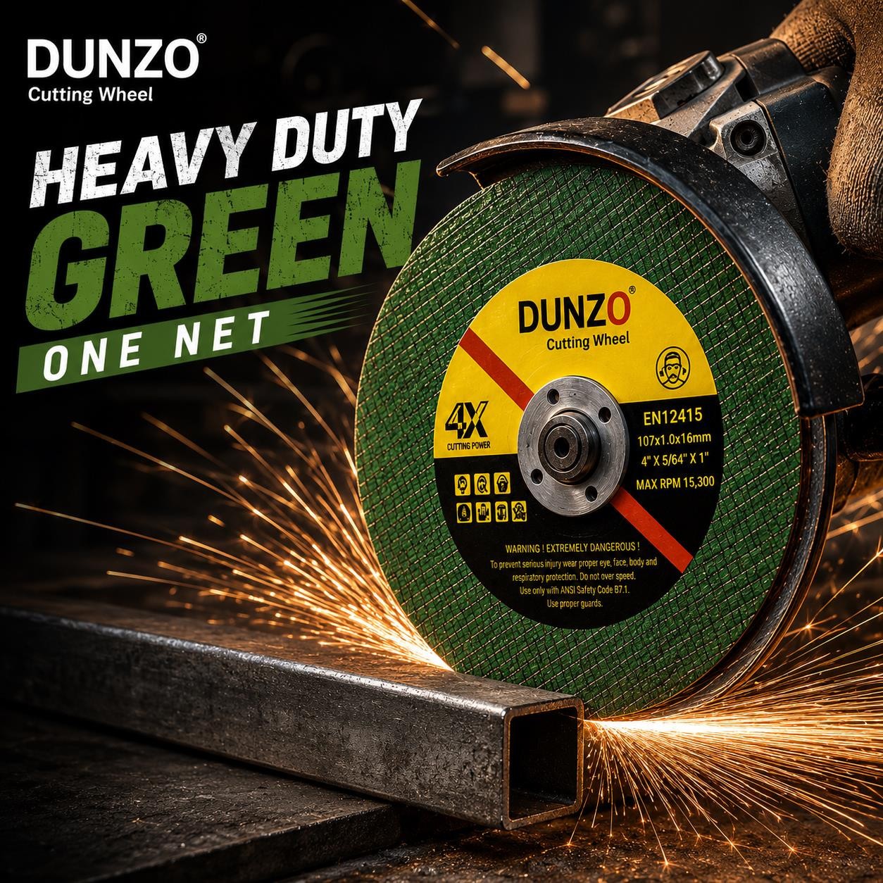 4 Cutting Wheel Heavy Duty Double Net