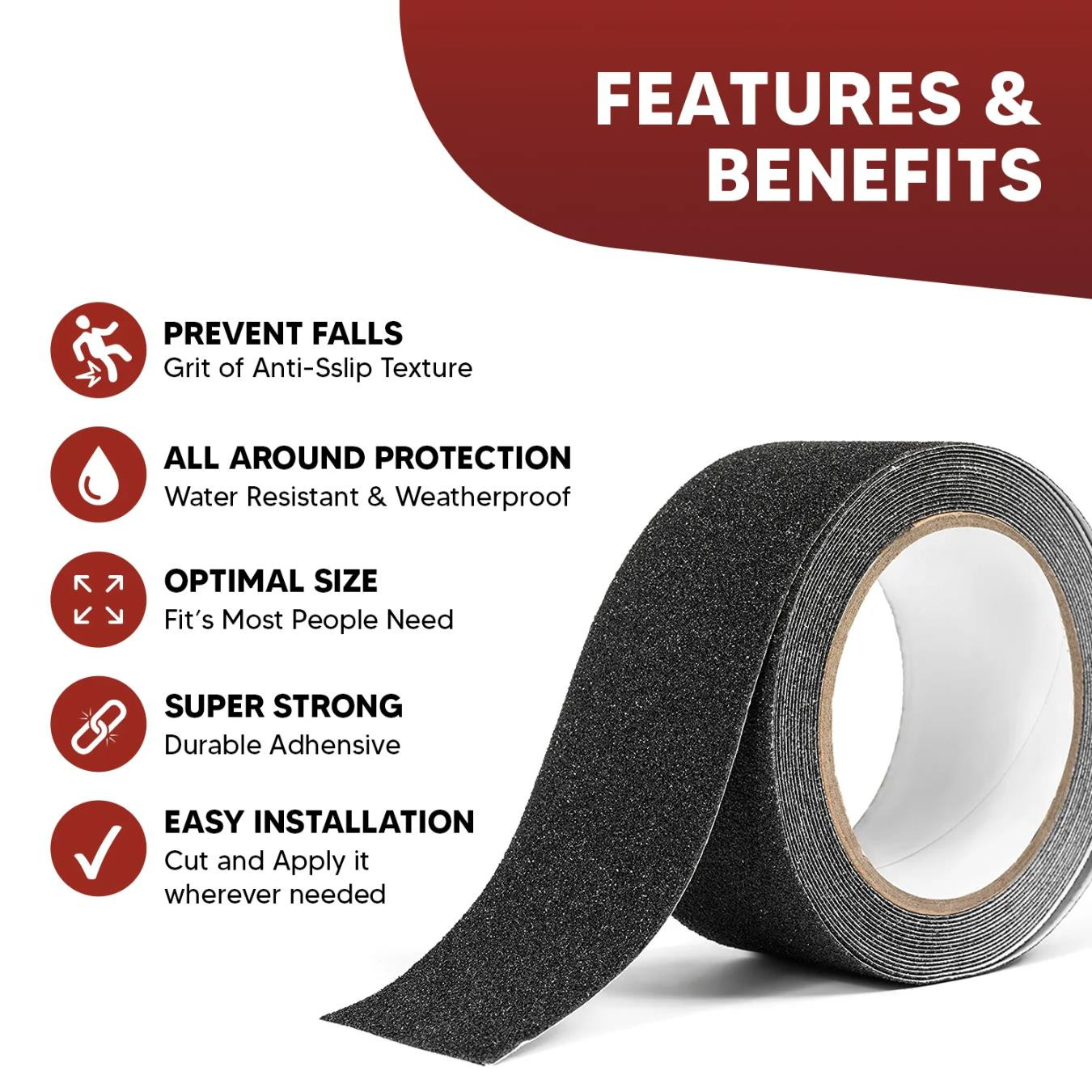 ANTISKIT PVC Tape Black