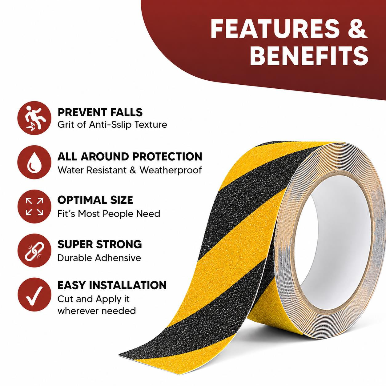 ANTISKIT PVC Tape Zebra