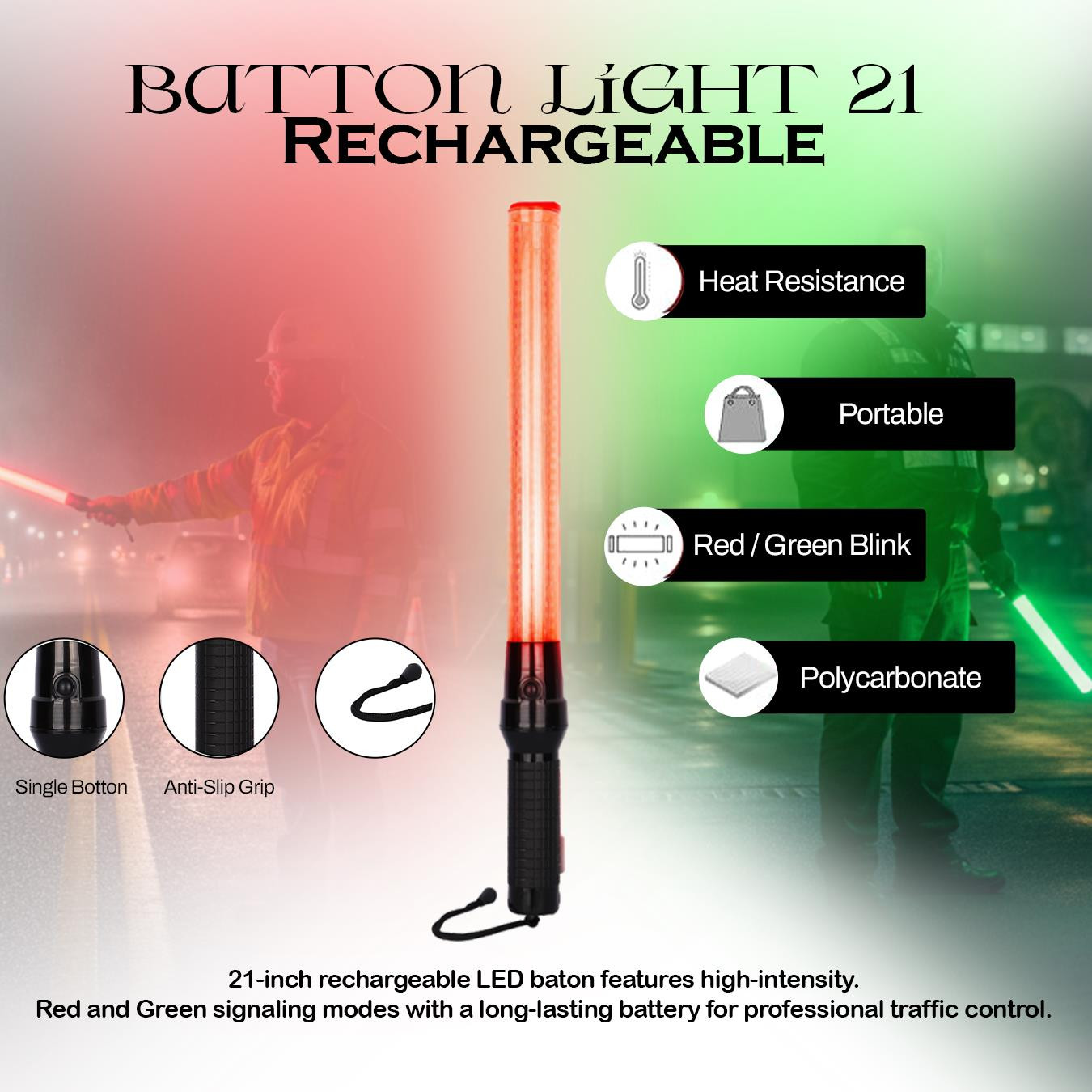 Batten Light 21 Rechargeable
