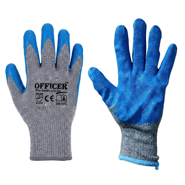 Image of Grey N Blue Gloves