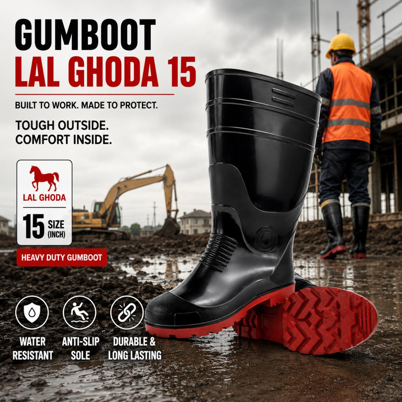 Gum Boot Lal Ghoda 15