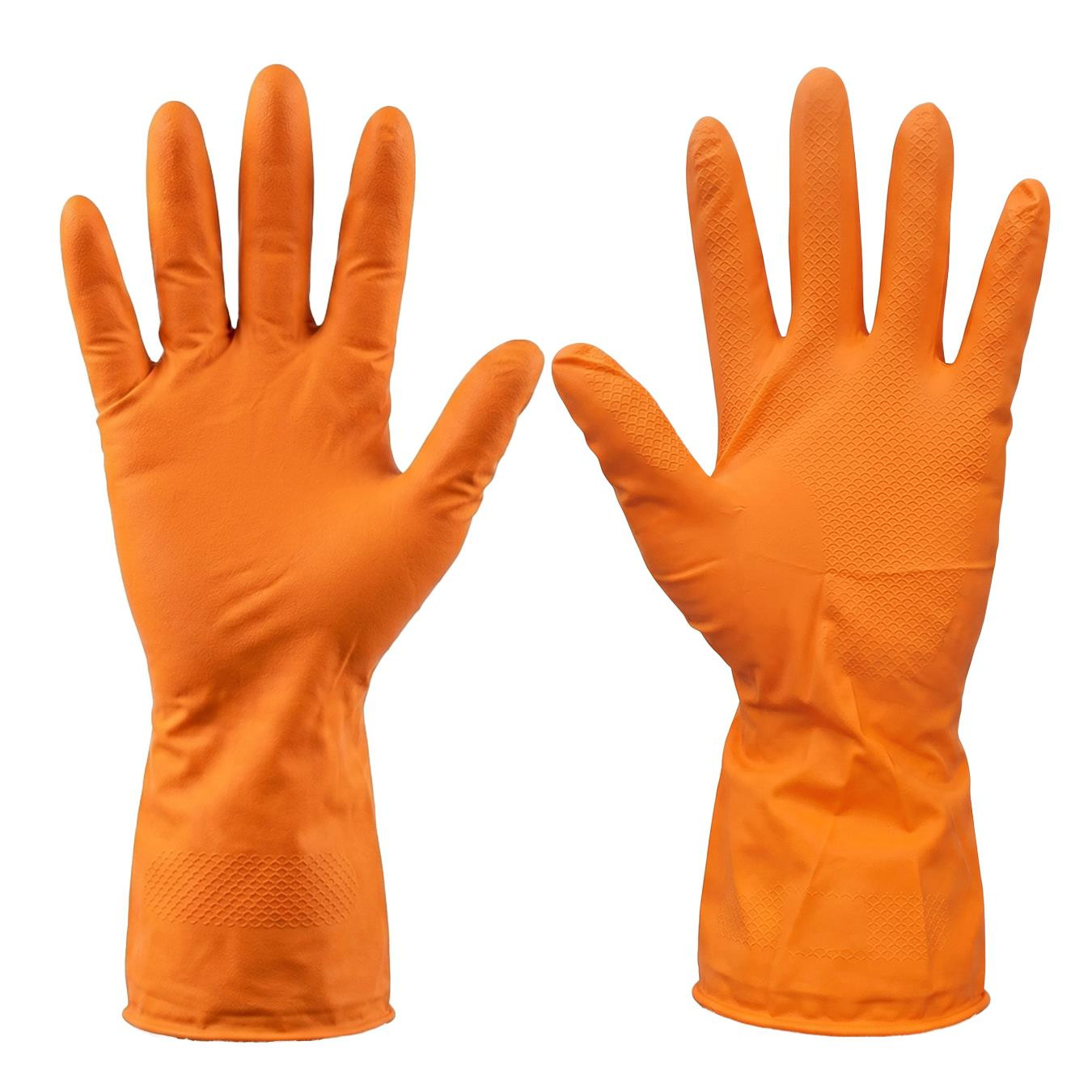 Latex Household Gloves Orange