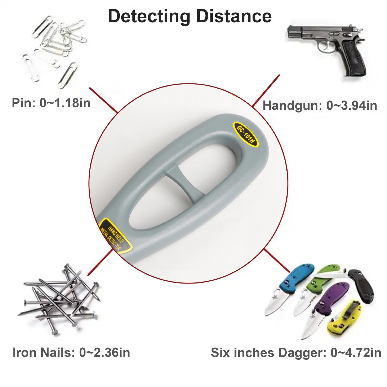 Metal Detector Grey Heavy