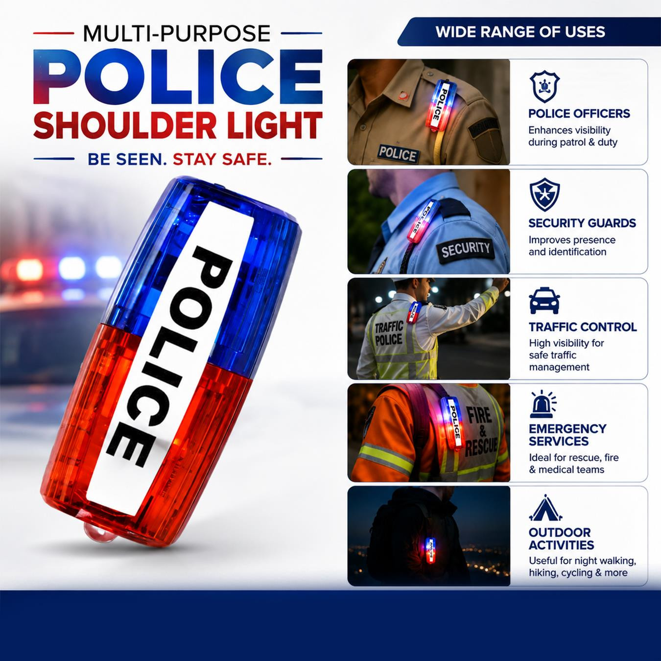 Police Shoulder Light