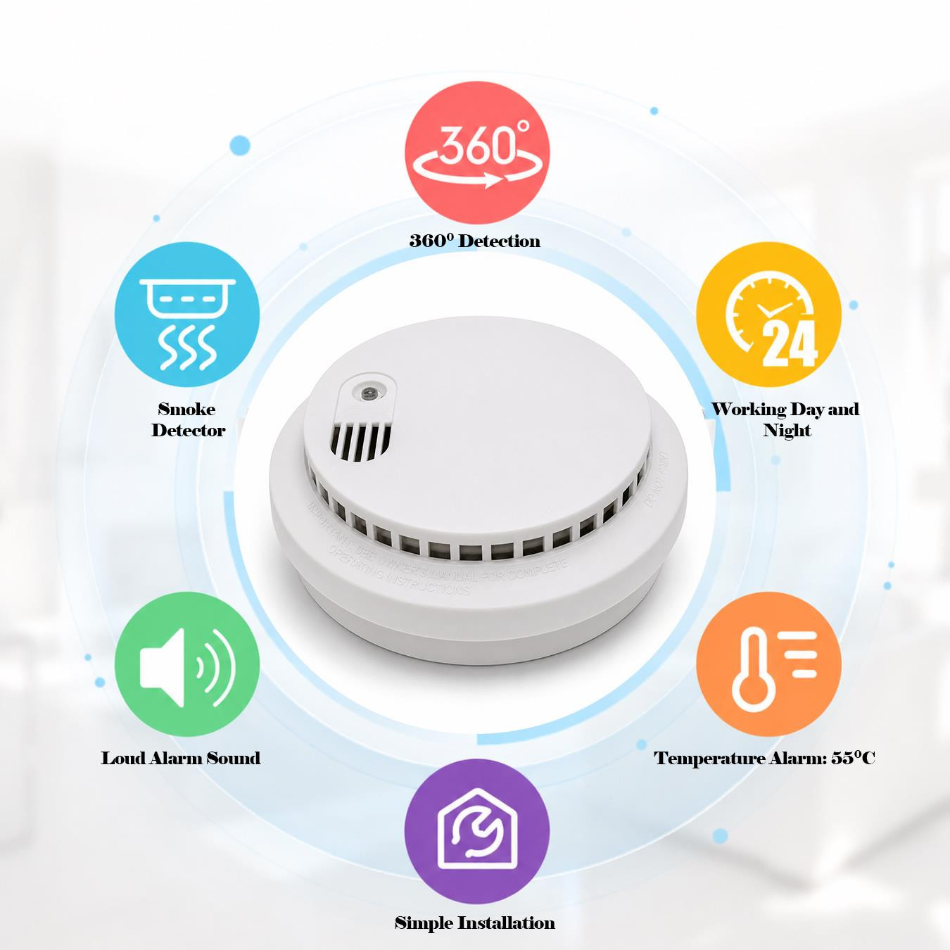 PVC Smoke Detector Small