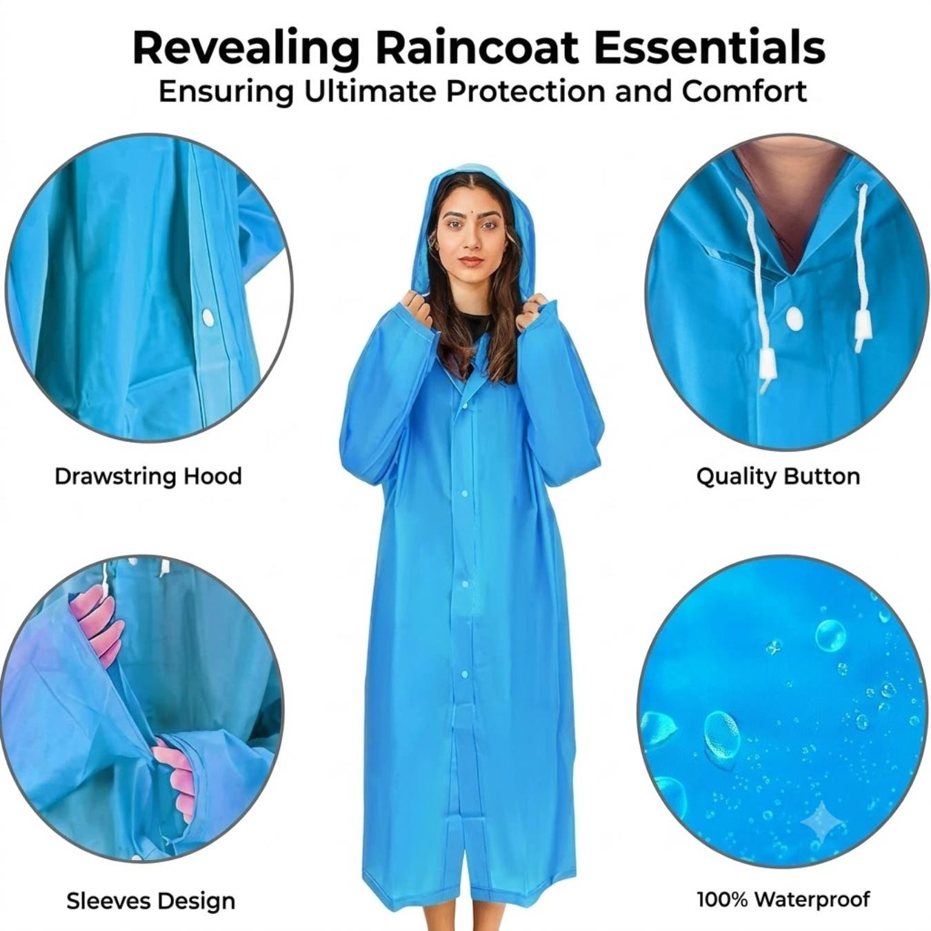 Rain Coat Eva Upper Mix Colour