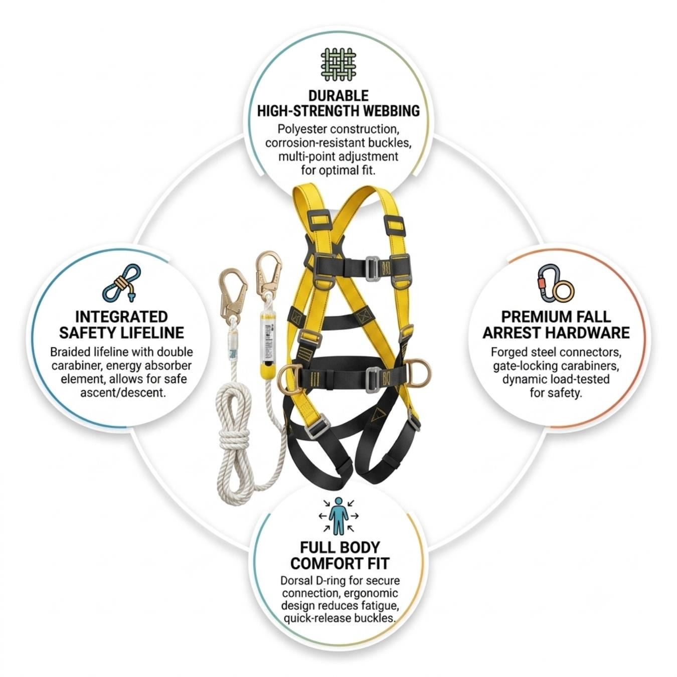 Safety Belt Full Body Double Rope Big Hok Real Plus