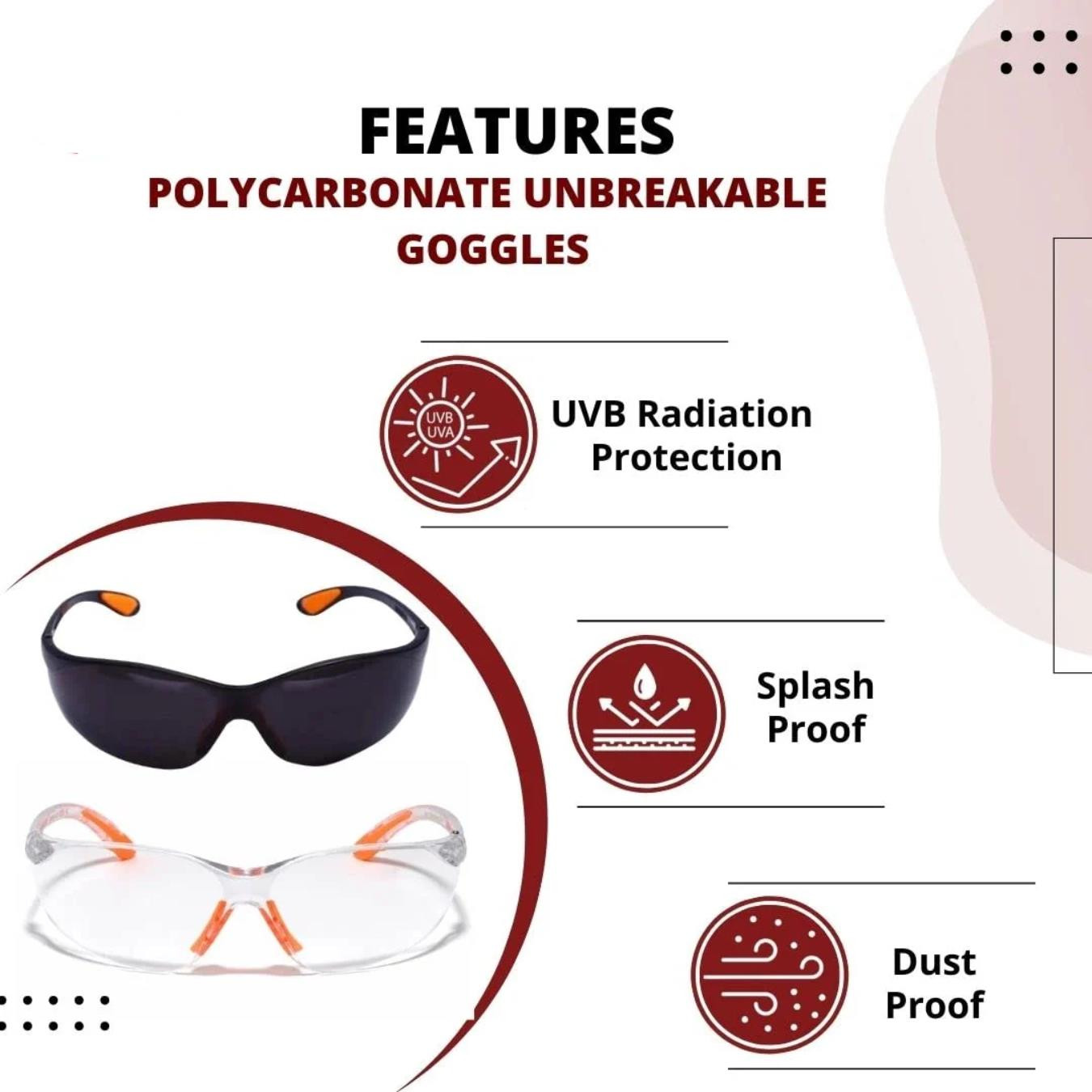 Safety Goggles unbreakable