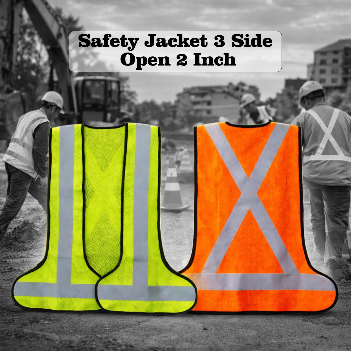 Safety Jacket 3 Side Open 2 inch