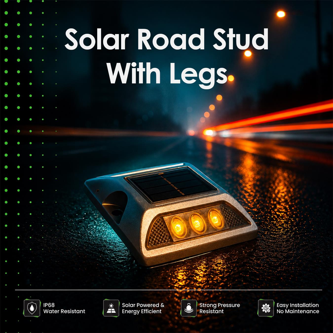 Solar Road Stud Without Legs