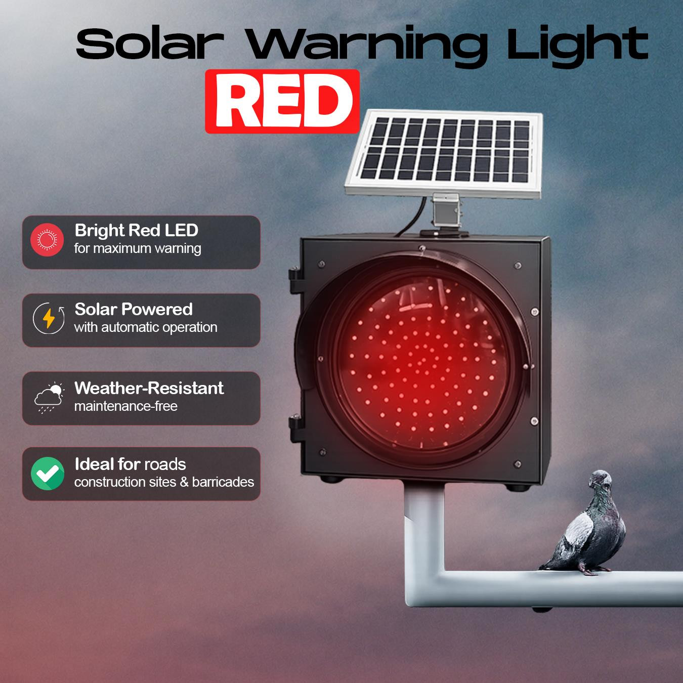 Solar Warning Light