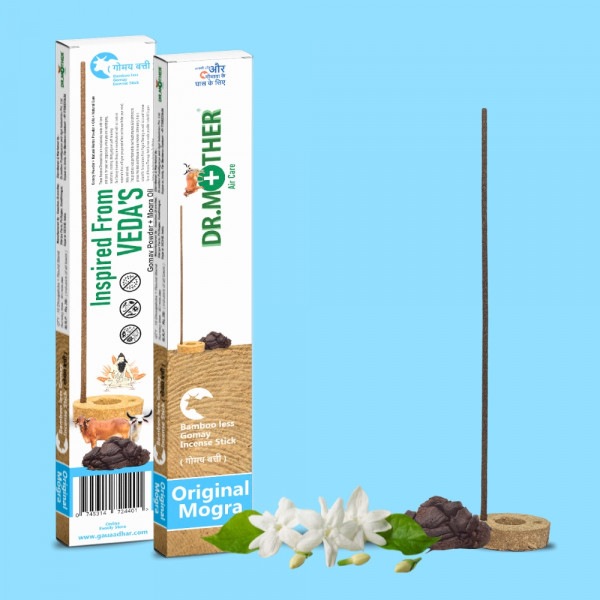 Image of Bambooless Gomay Mogra Dhoop Sticks Pack of 16 Sticks