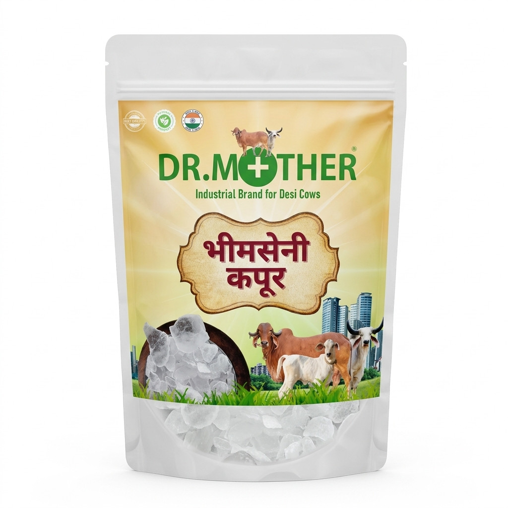 Dr. Mother Bhimseni Kapoor (100g) – 100% Pure & Natural Refined Camphor for Pooja, Meditation & Aromatherapy