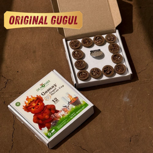 Image of Gomay Gugul Havan Cup Pack of 12 Cups