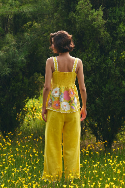 Sunny Bloom Linen Co-ord Set