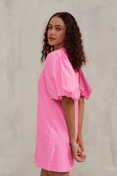 Soft Rose Poplin Day Dress