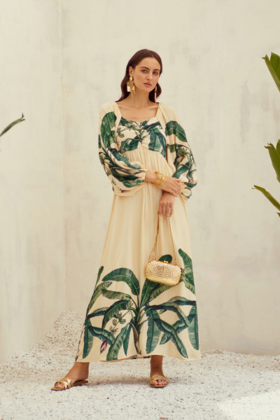 Island Vibes Banana Tree Maxi