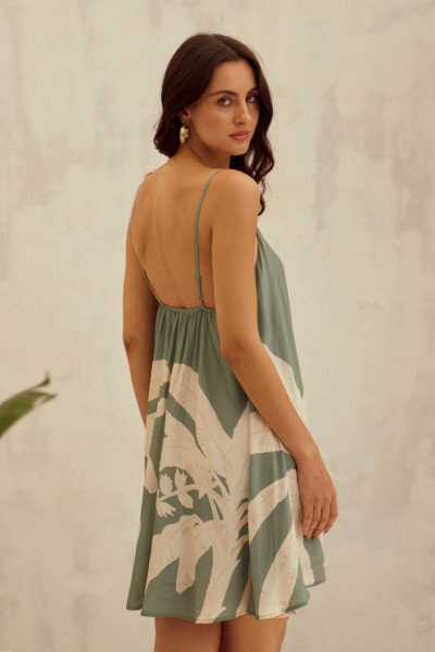 Coastal Palm Breeze Dress