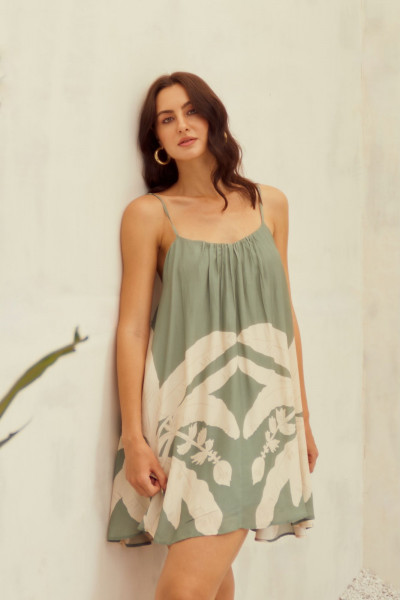 Coastal Palm Breeze Dress