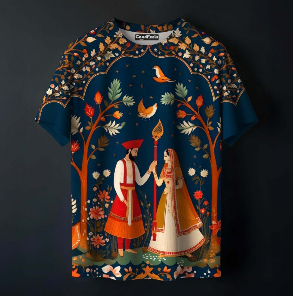 Royal Union Printed Tee – Bold Cotton Graphic T-Shirt