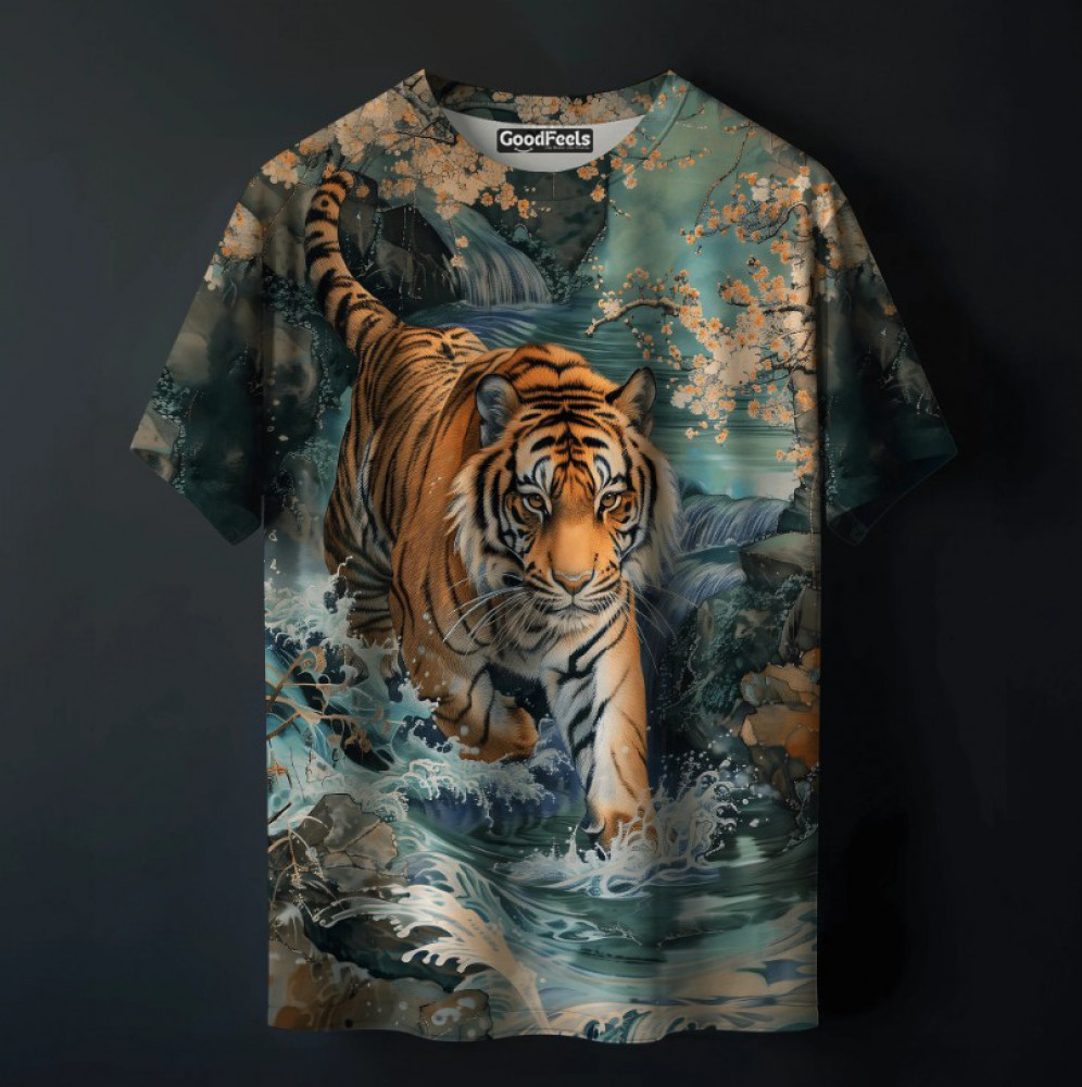 Image of Tiger- Seaside Printed Tee