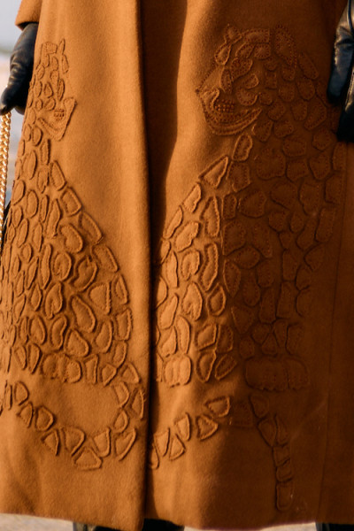 Heritage Stitch Long Jacket in Cinnamon