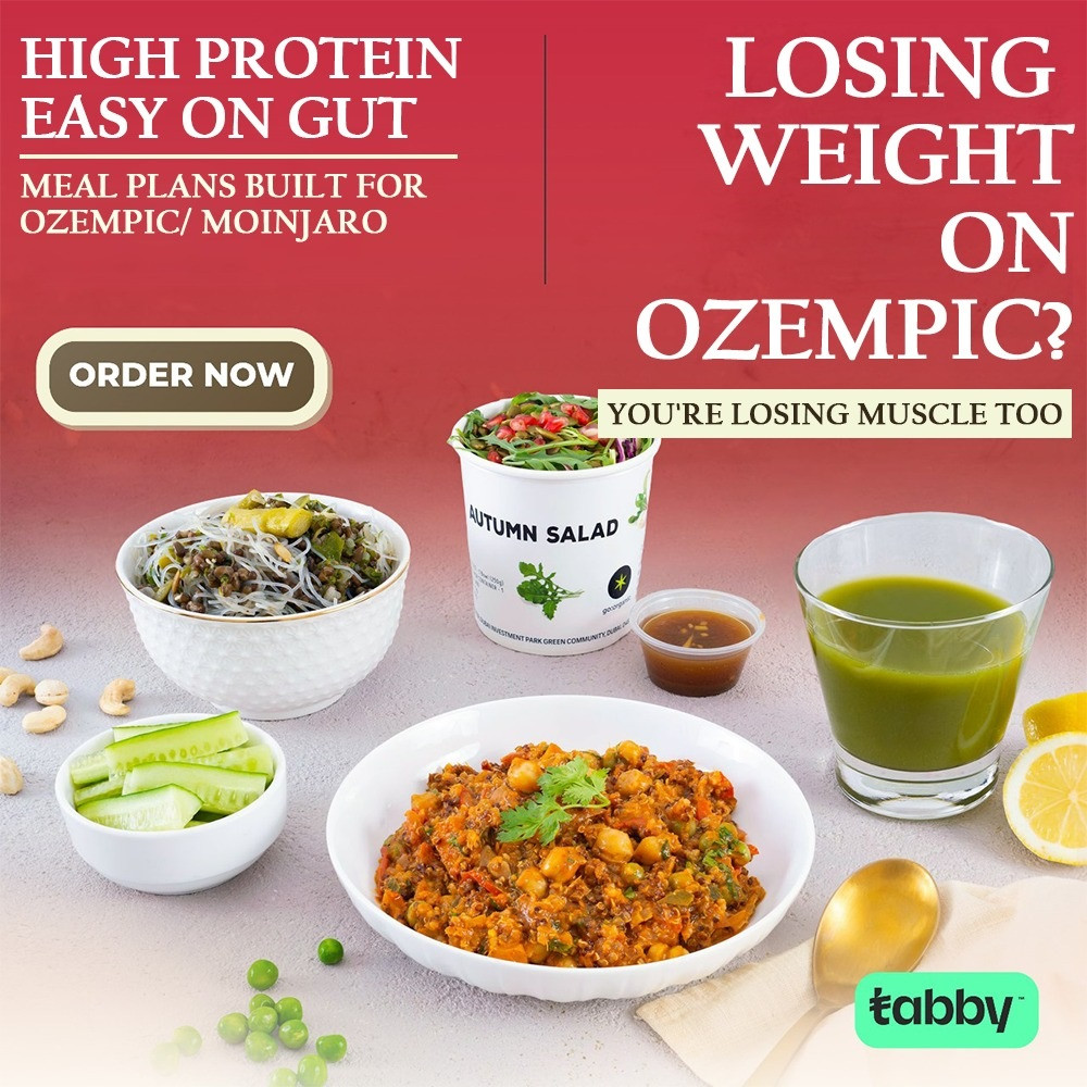 USE CODE- CARE20 20 Days Ozempic Mounjaro Meal PlanOnly Aed 14Meal High Protein