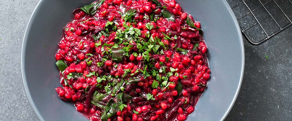 Beetroot Pearl Barley Risotto