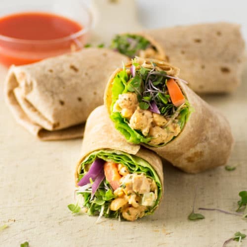 Buffalo Chickpea Wrap