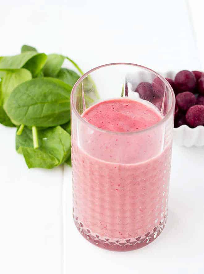 Anti Inflammatory Cherry Spinach Smoothie
