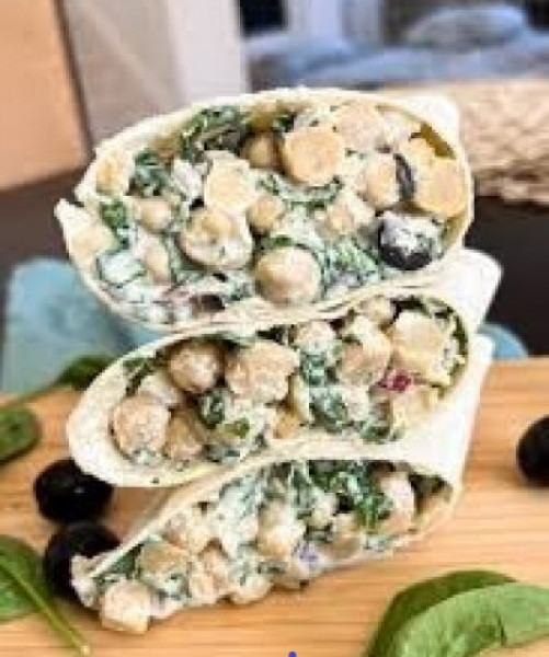 Image of Chickpea Shakshuka  In Spinach Wrap