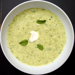 Courgette Lemon Mint Soup