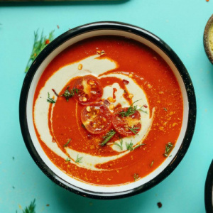 Image of Creamy Roasted Red Pepper Tomato Soup