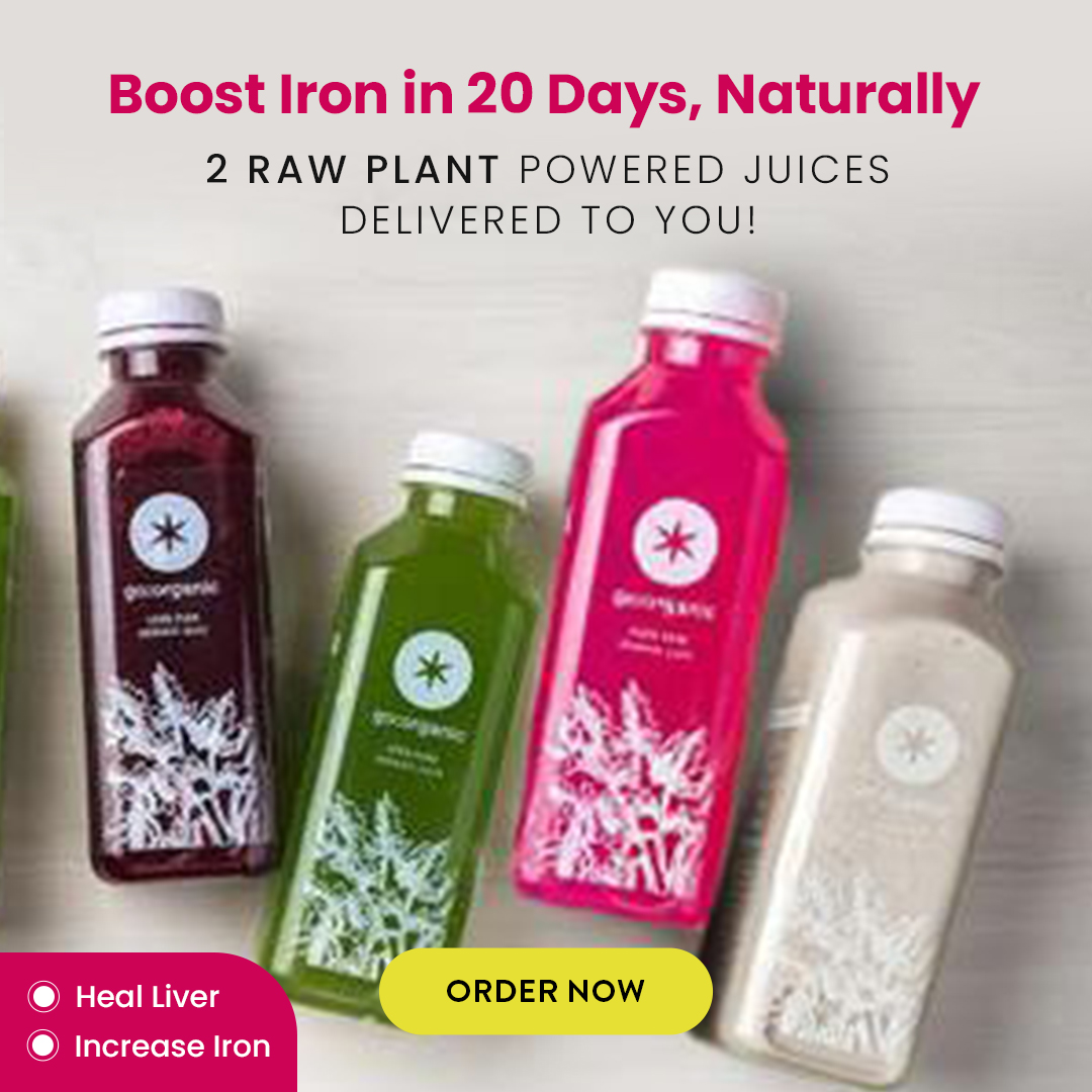Boost Iron Naturally 2 Iron rich juices a day