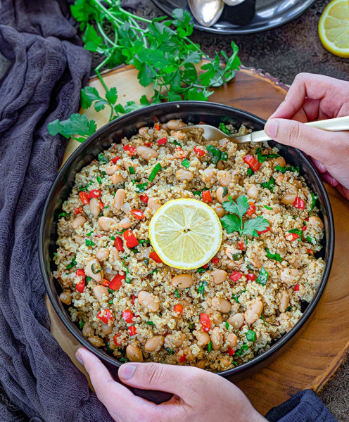 Image of White Eyed Bean Stew Protein Bowl