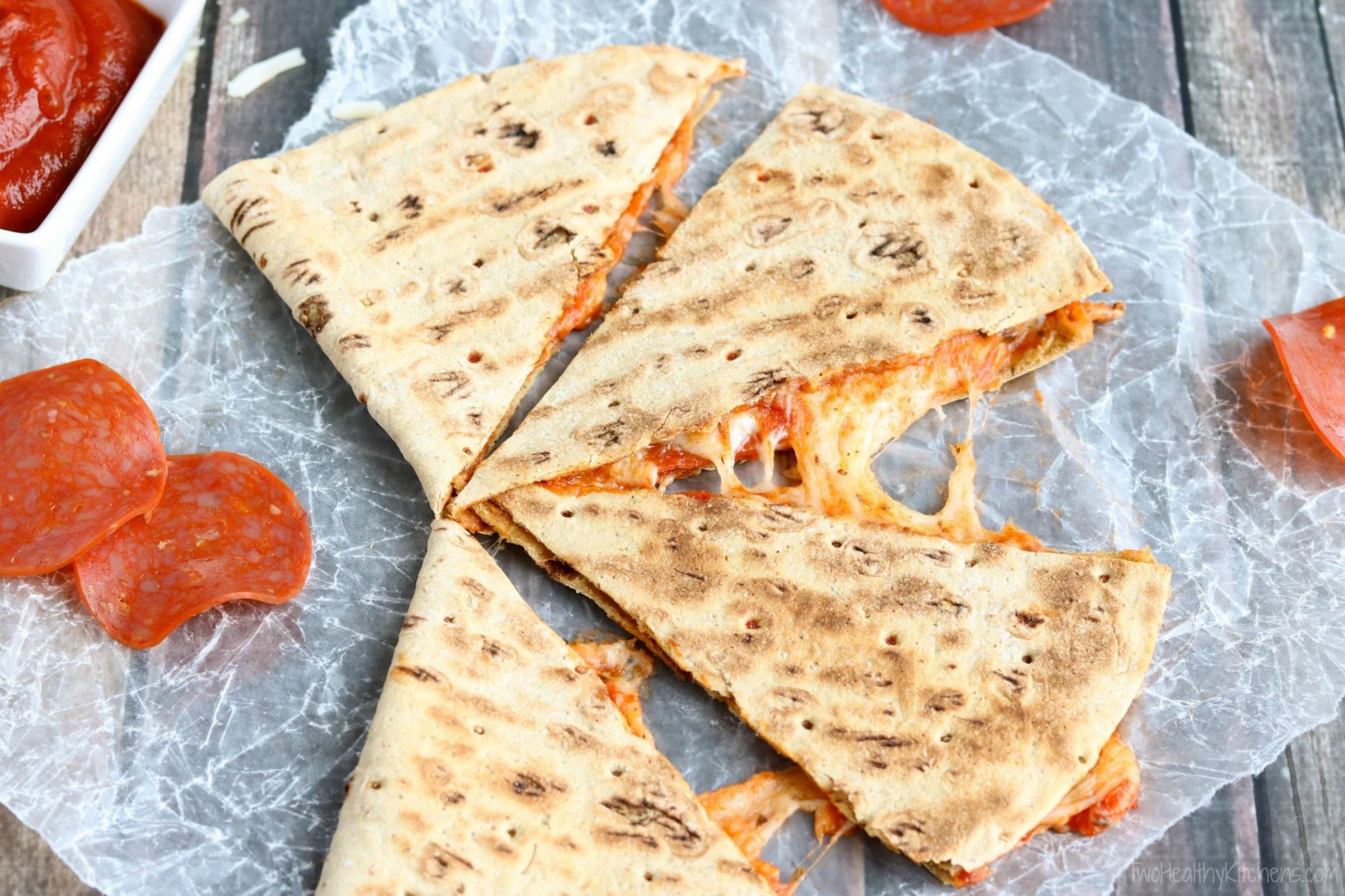 Pizza Filling Quesadilla