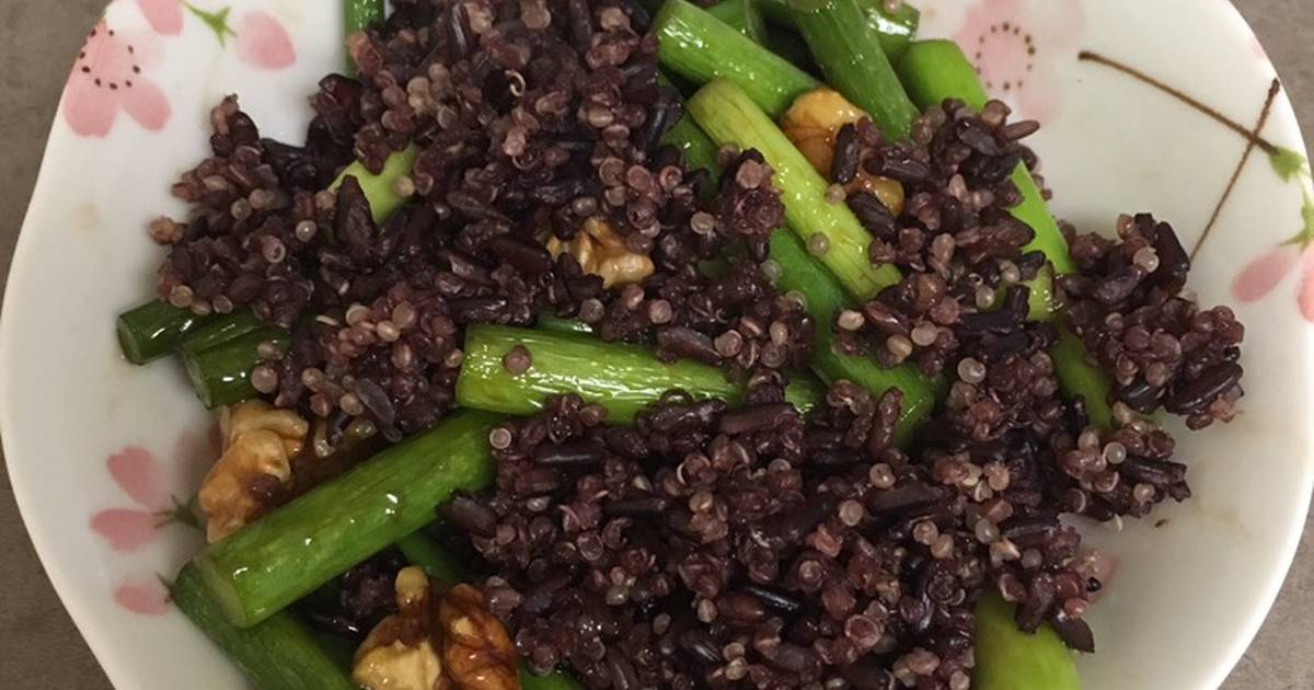 Quinoa Black Rice Roasted Veggie Salad
