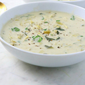 Image of Spinach Artichoke Soup
