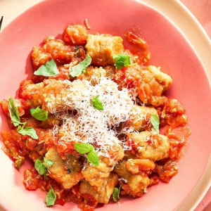 Image of Sweet Potato Gnocchi in Pink Bechamel Sauce