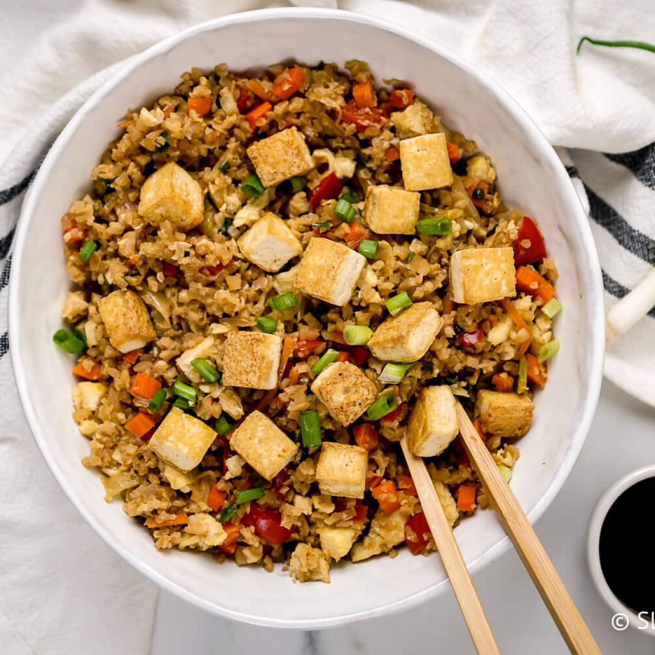 Tofu Cauliflower Fried Rice