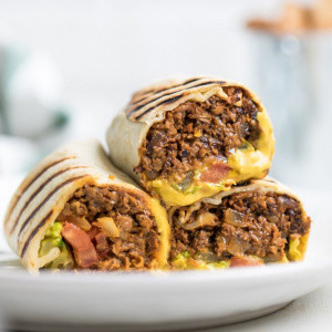 Vegan Cheese Burger Wrap