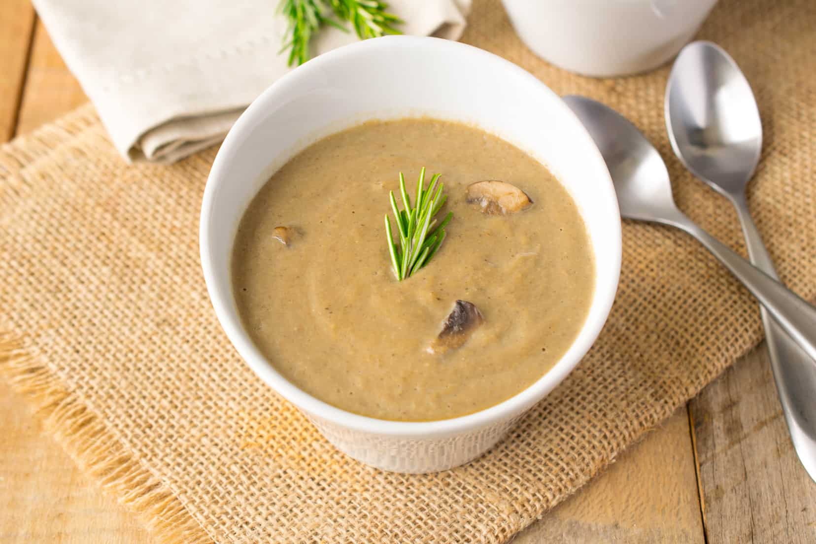 Mushroom Leek Rosemary Soup