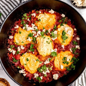 Bread with Tofu Shakshuka
