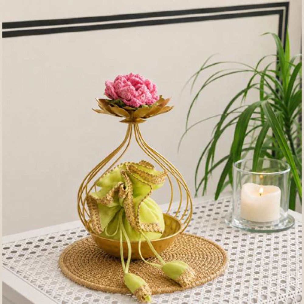 Image of "Aarzoo" Lotus Potli Holder