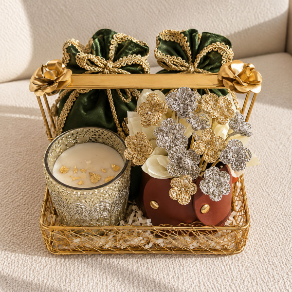 “Anmol” Traditional Brass Gift Tray